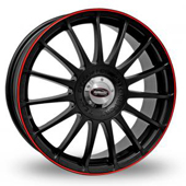 Monza RS Black Red Rims Tires