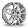 17 Inch Fondmetal 7700-1 Silver Alloy Wheels