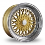 16 Inch Dare DR-RS Gold Polished Lip Alloy Wheels