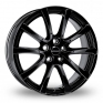 17 Inch Borbet LV5 Black Alloy Wheels