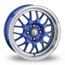15 Inch Cades Eros Spark Blue Alloy Wheels