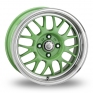 15 Inch Cades Eros Envy Green Alloy Wheels