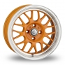 15 Inch Cades Eros Jaffa Orange Alloy Wheels