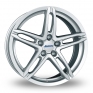 18 Inch Alutec Poison Silver Alloy Wheels