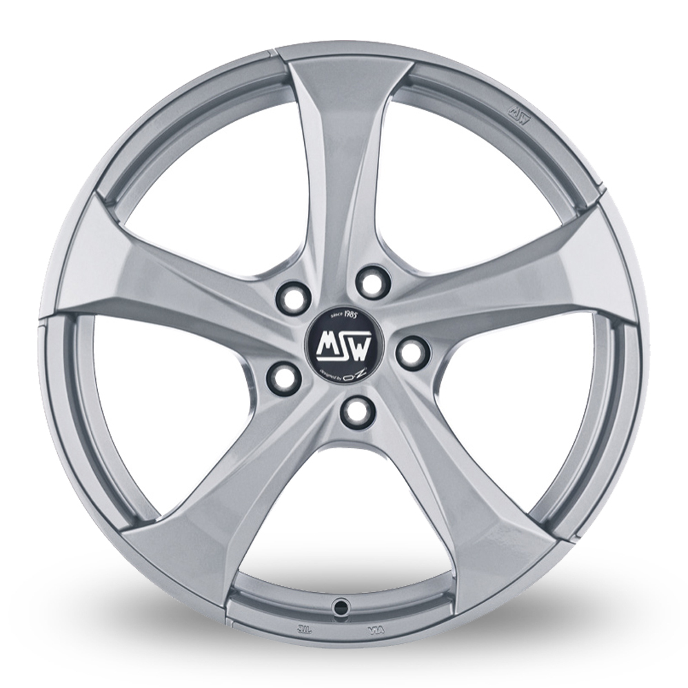 18 Inch MSW (by OZ) 47 Silver Alloy Wheels