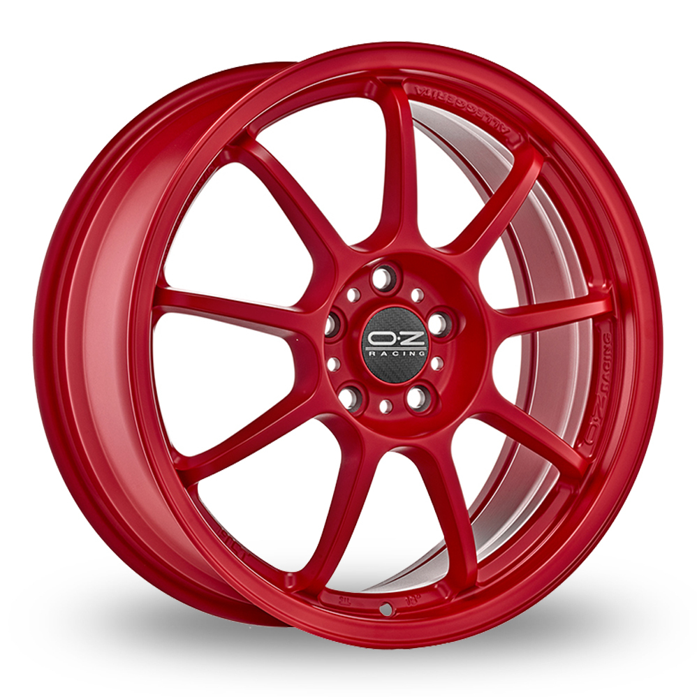 17 Inch OZ Racing Alleggerita HLT Red Alloy Wheels