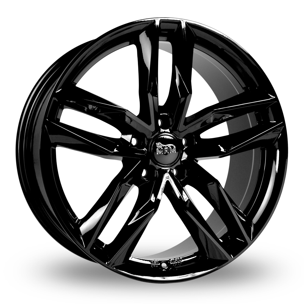 16 Inch MAM RS3 Gloss Black Alloy Wheels