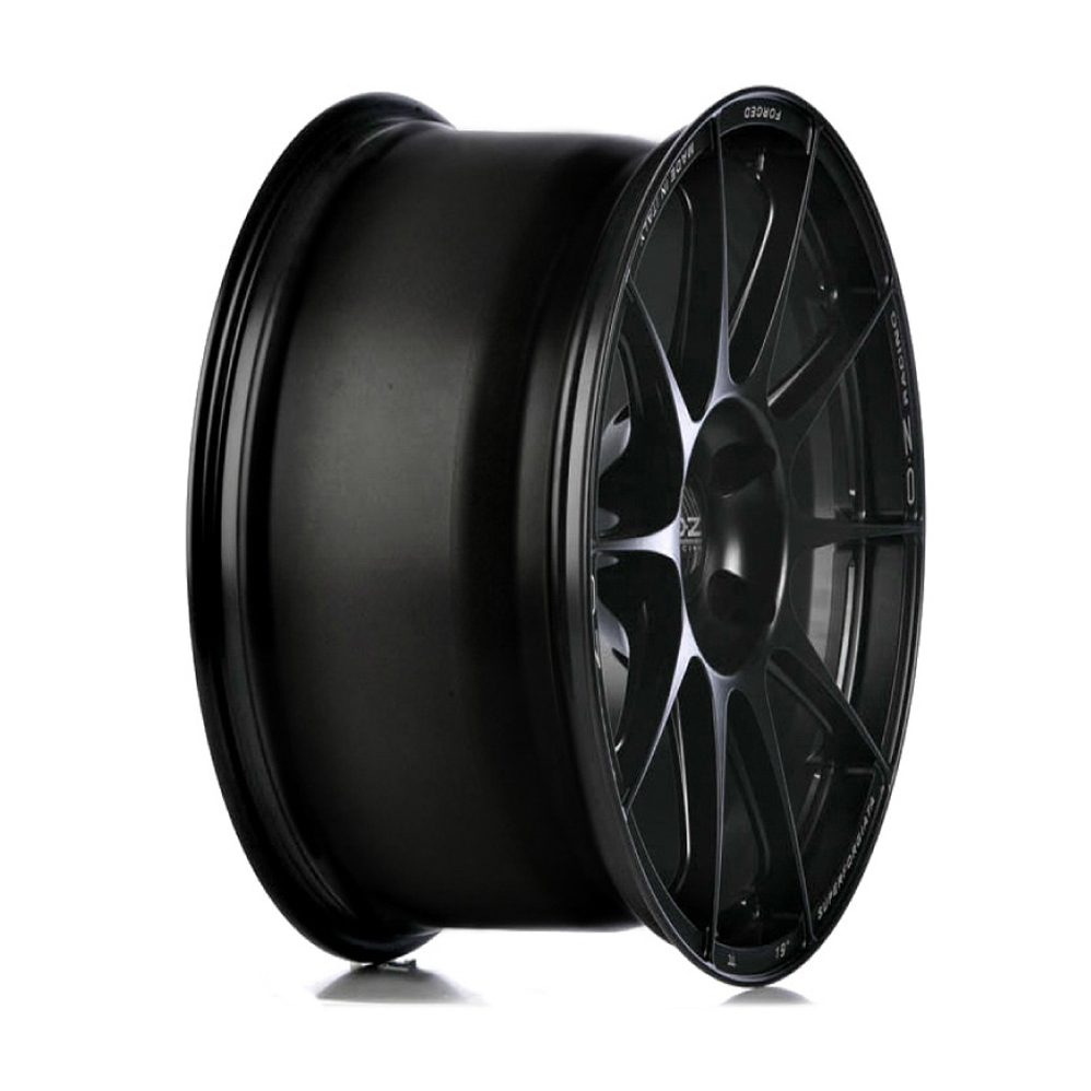 8.5x19 or 9x19 (Front) 10x19, 11x19 or 12x19 (Rear) OZ Racing Superforgiata Black Alloy Wheels