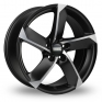 15 Inch Fondmetal 7900 Black Polished Alloy Wheels