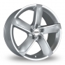 17 Inch Fondmetal 7900 Silver Alloy Wheels