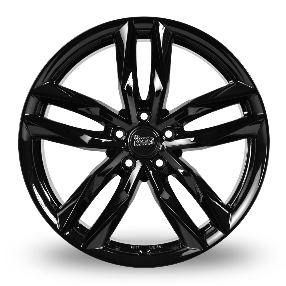 16 Inch MAM RS3 Gloss Black Alloy Wheels