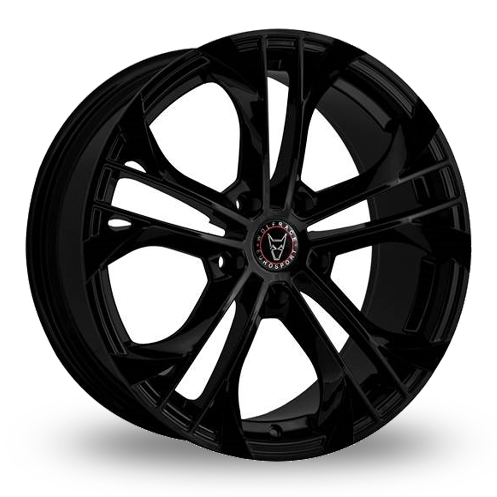 18 Inch Wolfrace Assassin GT Black Alloy Wheels