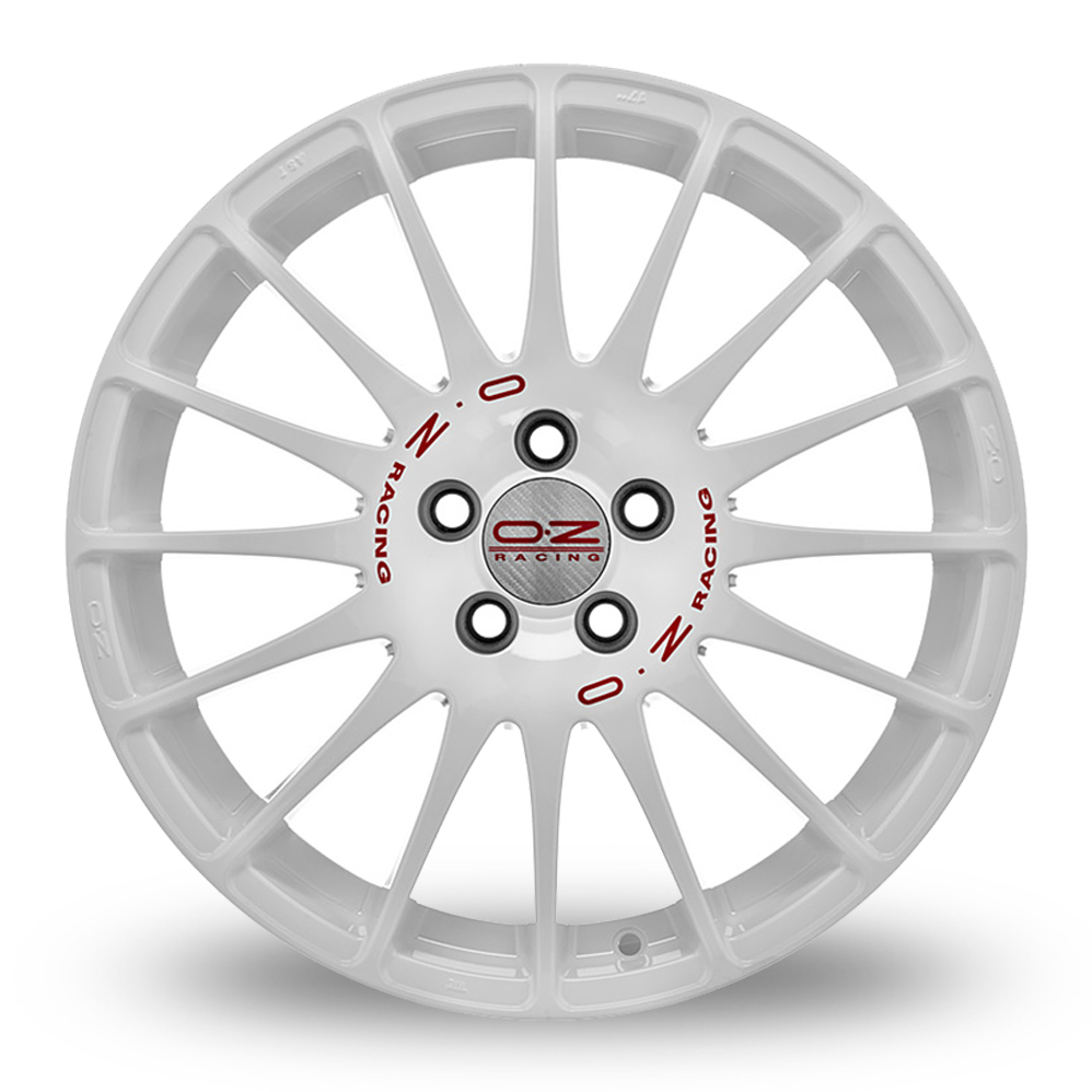 17 Inch OZ Racing Superturismo WRC White Alloy Wheels