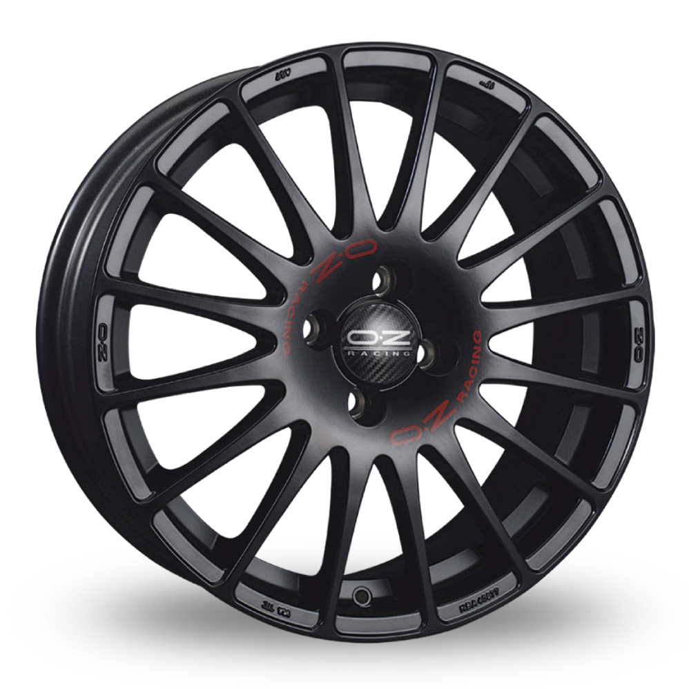 18 Inch OZ Racing Superturismo GT Black Alloy Wheels