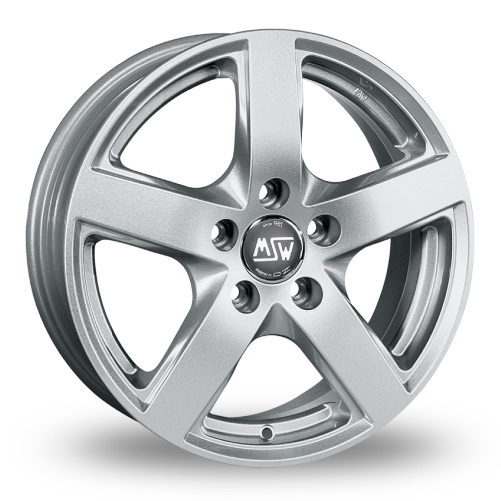 18 Inch MSW (by OZ) 55 Silver Alloy Wheels