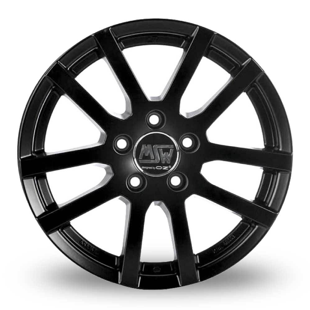 15 Inch MSW (by OZ) 22 Black Alloy Wheels