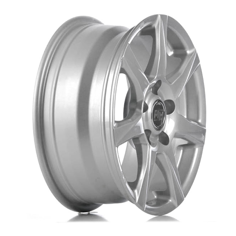 17 Inch MSW (by OZ) 77 Silver Alloy Wheels