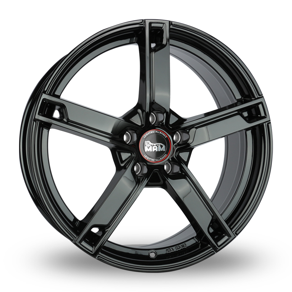 17 Inch MAM W4 Gloss Black Alloy Wheels
