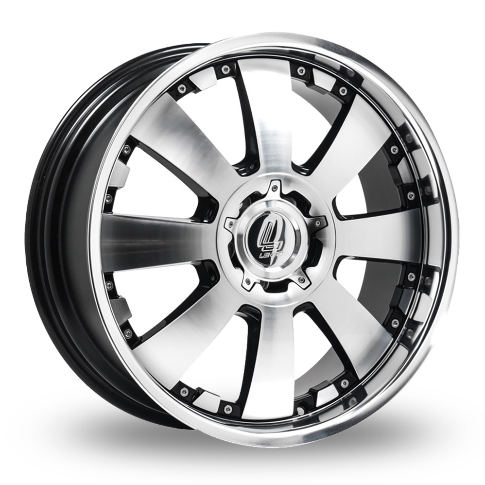 18 Inch Lenso Concerto Black Polished Alloy Wheels