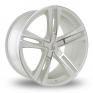 19 Inch Lenso ES6 White Polished Alloy Wheels