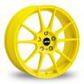 15 Inch Autec Wizard Yellow Alloy Wheels
