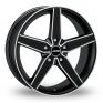 19 Inch Autec Delano Black Polished Alloy Wheels