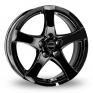 18 Inch Borbet F Black Alloy Wheels
