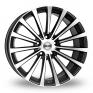 18 Inch Borbet BLX Black Polished Alloy Wheels