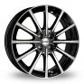 15 Inch Borbet BL4 Black Polished Alloy Wheels