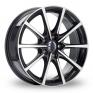 18 Inch Borbet BL5 Black Polished Alloy Wheels