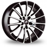 17 Inch Fondmetal 7800 Black Polished Alloy Wheels