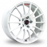 17 Inch Fox Racing FX004 White Alloy Wheels