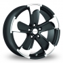 18 Inch Radius R14 Black Alloy Wheels