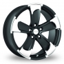 19 Inch Radius R14 Black Alloy Wheels
