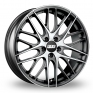 18 Inch BBS CS 5 Anthracite Polished Alloy Wheels