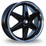 18 Inch Lenso Reizen 2 Black Polished Alloy Wheels