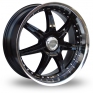 19 Inch Lenso S73 Black Polished Alloy Wheels
