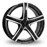 19 Inch Wolfrace Quinto Black Polished Alloy Wheels