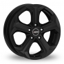 18 Inch Autec Xenos Matt Black Alloy Wheels