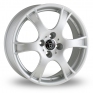 15 Inch Wolfrace Campo Silver Alloy Wheels