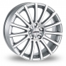 18 Inch Autec Fanatic Silver Polished Alloy Wheels