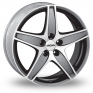 18 Inch Ronal R48 Anthracite Polished Alloy Wheels