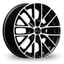 16 Inch Borbet BS4 Black Polished Alloy Wheels