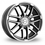 18 Inch Borbet XA Anthracite Polished Alloy Wheels