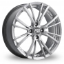 16 Inch MSW (by OZ) 20-4 Stud Silver Polished Alloy Wheels