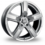 18 Inch OZ Racing Versilia Silver Alloy Wheels
