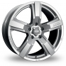20 Inch OZ Racing Versilia Silver Alloy Wheels
