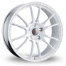 18 Inch OZ Racing Ultraleggera White Alloy Wheels