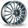15 Inch OZ Racing Superturismo GT Silver Alloy Wheels