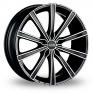 18 Inch OZ Racing Lounge 10 Black Polished Alloy Wheels